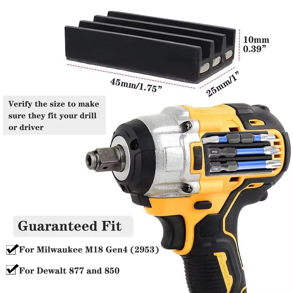 New Magnetic Batch-head Holder Magnetic Bit Holder Screwdriver Bits Holder for Milwaukee for Dewalt Impact Drivers Drills