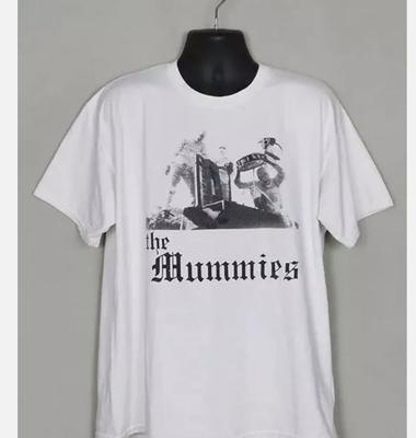 Das Mummies Shirt Seltenes T-Shirt, nachgedrucktes weißes Shirt, Metalband-Shirt