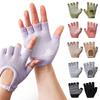 1Pair Half Finger Yoga Antislip Gloves Women Pilates Cycling Gloves Multicolor Yoga Gloves Fitness Aerial Yoga Accessory