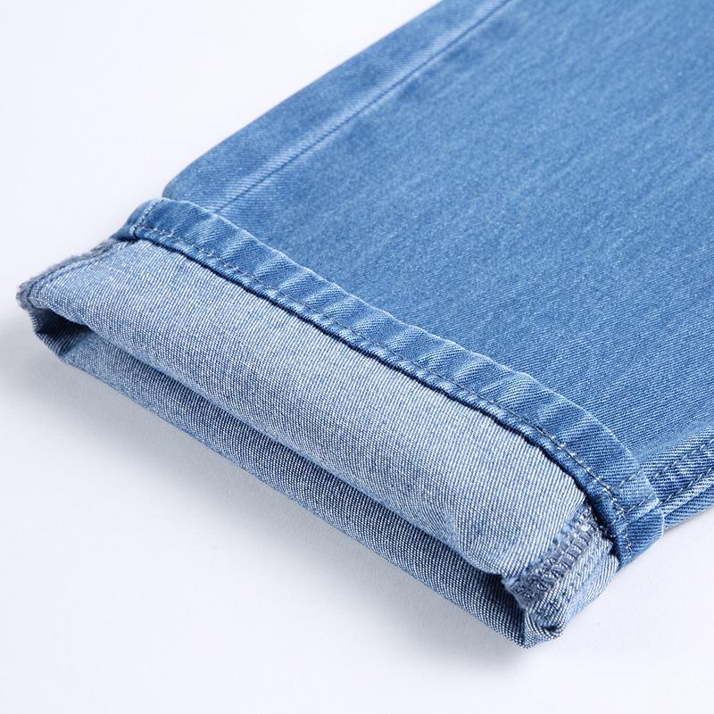 2026 Summer Men's Loose Straight-Leg Cotton Jeans - Middle-Aged Dad's Casual Wear