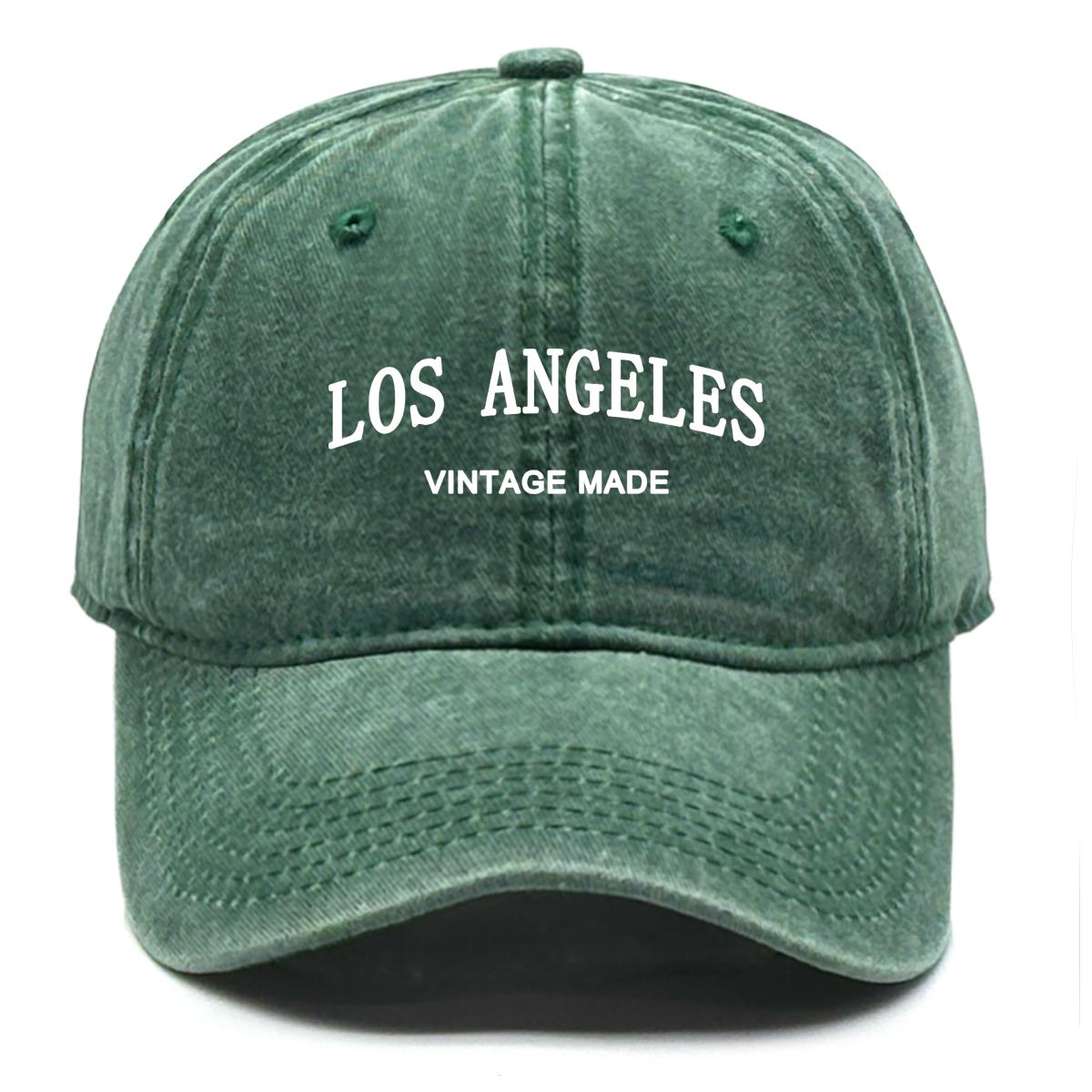 

LOS ANGELES Print Unisex Adjustable Caps Hats For Man Inelastic Lightweight Snapback Sun Hat Ideal Choice For Outdoor Sports зелений