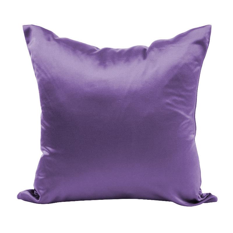 100% Satin Silk-Like Pillowcase Cover 40x40cm 45x45 50x50 60x60cm Solid Smooth Cushion for Sofa Bed Chair Home Decor Pillow Case