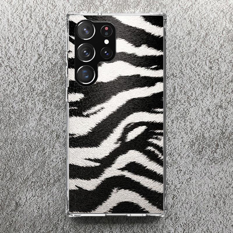 Zebra Stripe Print Soft Case for Samsung Galaxy S25 S24 S23 S22 Ultra S21 Plus S20 FE Phone Shell S10 + Pattern Cover Print Soft