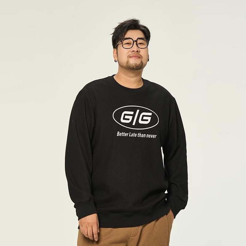 Printed soft high quality fabric wrinkle-resistant men's street sports casual breathable loose fashion trend comfortable long-sleeved tops