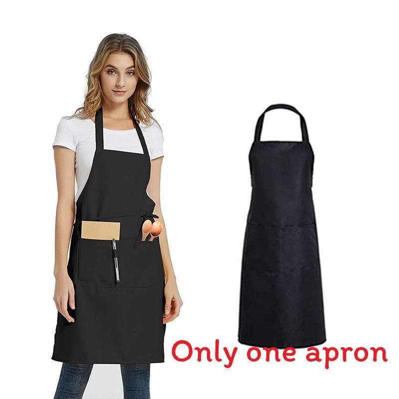 Moderner Polyester-Schürze mit einfarbigem Design für Restaurant- und Küchengebrauch