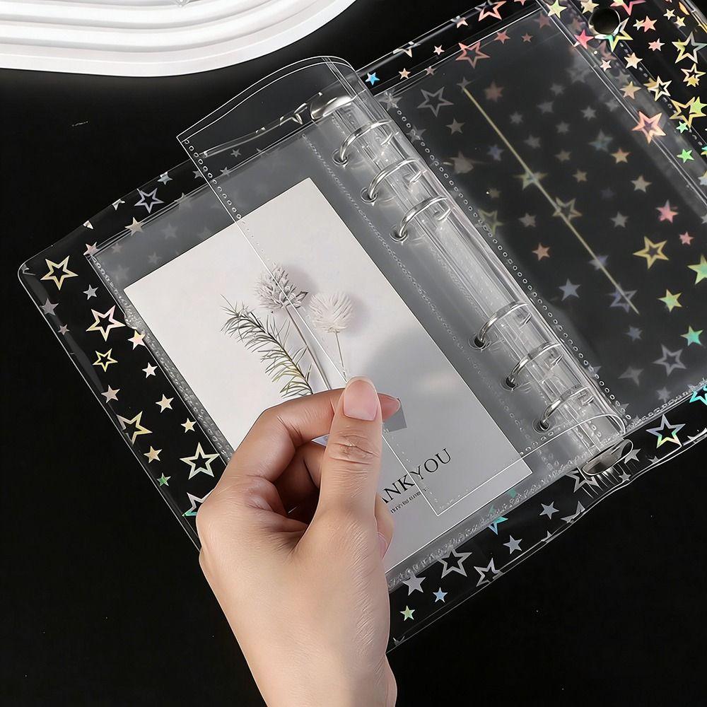Inner Page Card Binder A6 Photocard Binder Sheets Transparent PP Acid Free Photo Album Refill Pages Multiple Pockets Sleeve