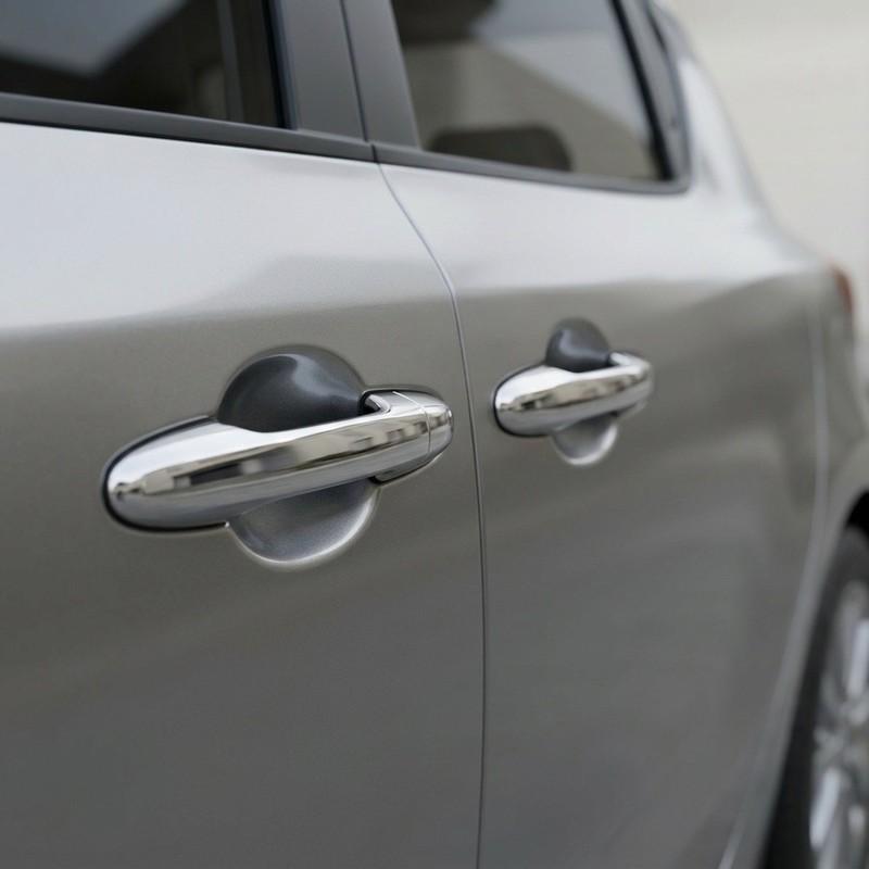 Front Right Exterior Door Handle for Fiat 500L 2014 2015 2016 2017 Chrome Finish Compatible with Original Equipment
