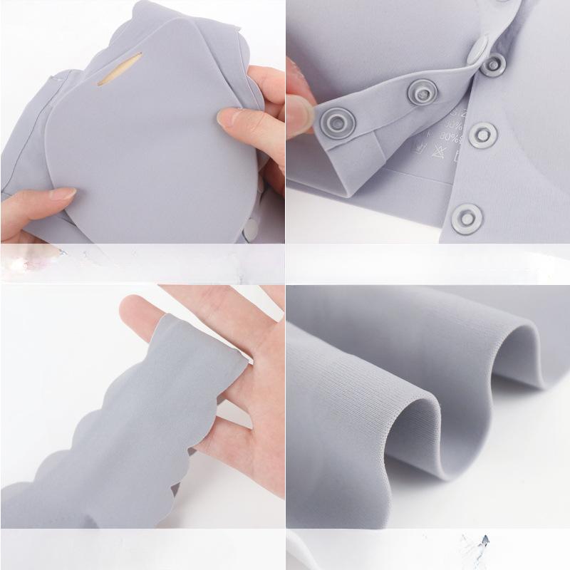 Creative Front Four Buckle Underwear Women with Inserts Large Elastic Vest Type In The Elderly Large Size Without Steel Ring Bra