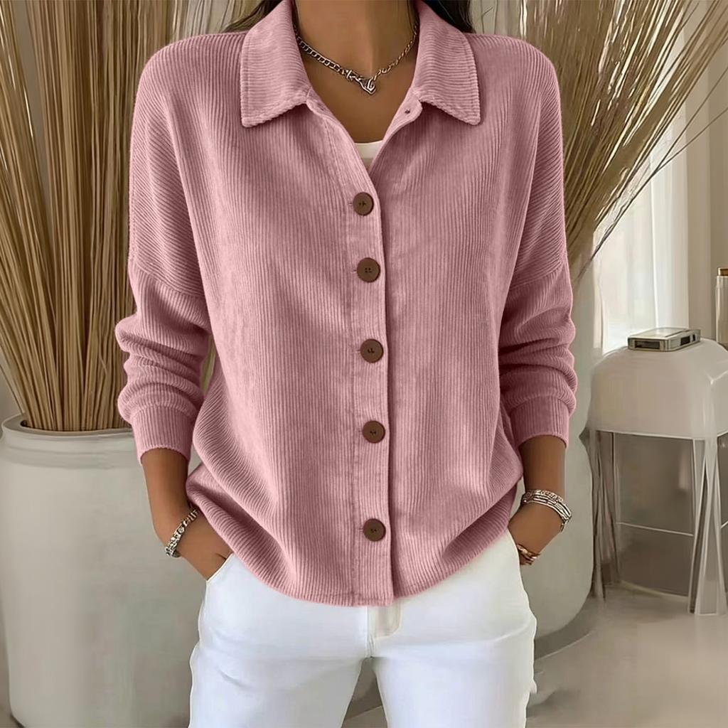 Women's Fashion Long Sleeve Cardigan Loose Fit Casual Top