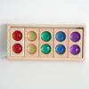 Transparent Rainbow 3D Building Blocks: Educational Acrylic Cubes for Children