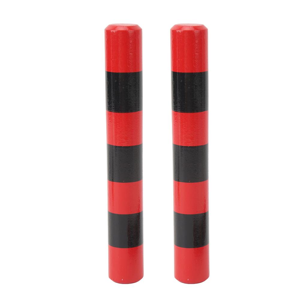 1 Pair Rhythm Sticks Wooden Case Iron Beads Sand Stick Shaker Musical Sticks Rhythm Percussion for Early Education Red
