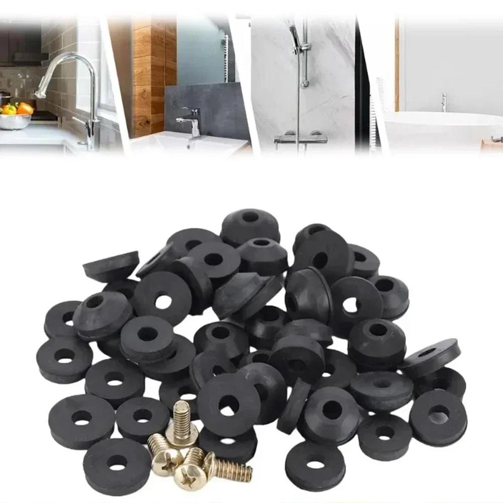 44pcs Faucet Sealing Gasket Set With 4pcs Screws O-Rings And Rubber Faucet Washers With Screws For Plumbing Faucet Repairs