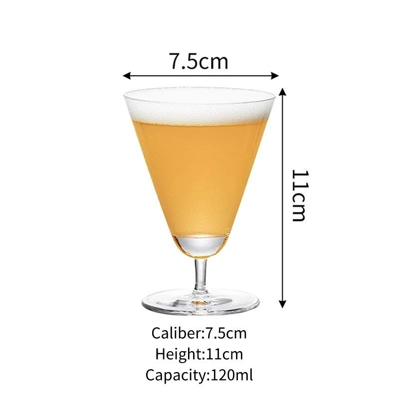 

Japanese Style Martini Glasses Cups Small Cocktail Glass Cups Triangle Martini Glasses Cup Transparent Goblet Glass Cup Bar Tool 120ml