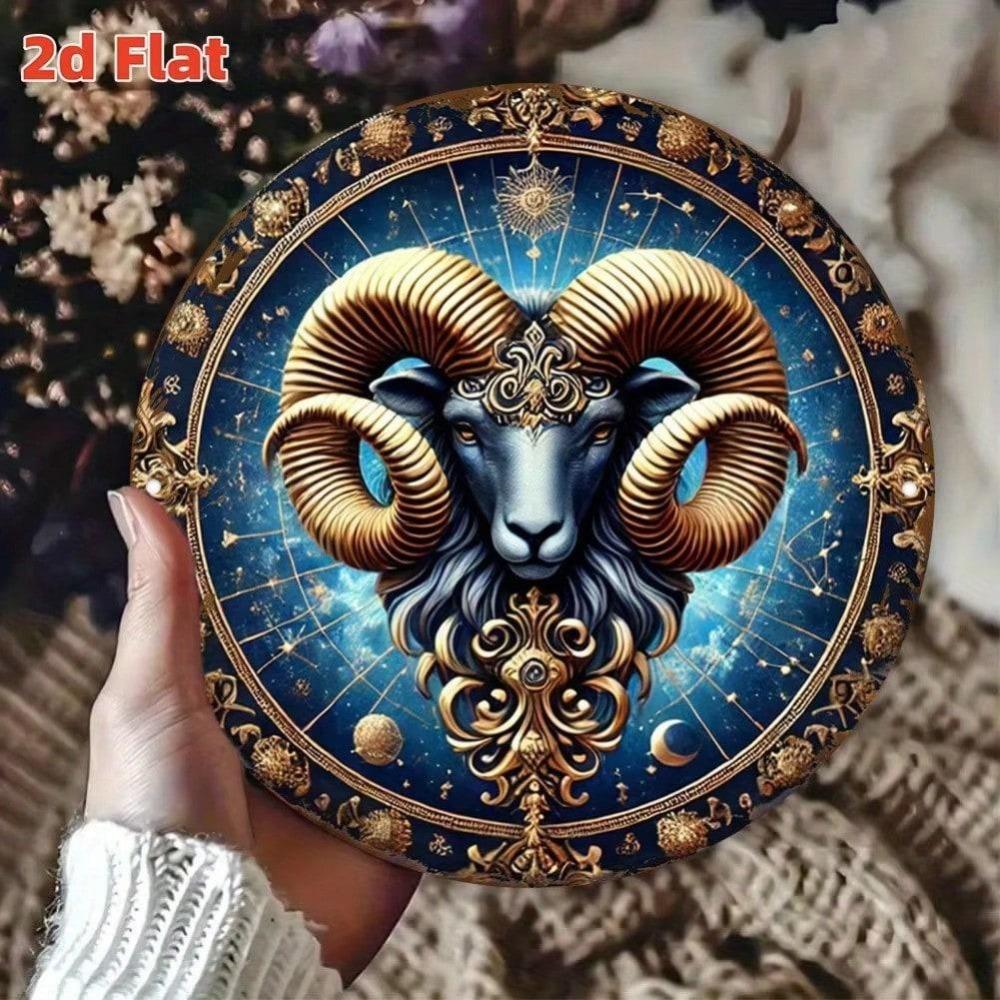 Metal Wall Art Sign 2D Wall Decoration Gift for Home Halloween Indoor Outdoor