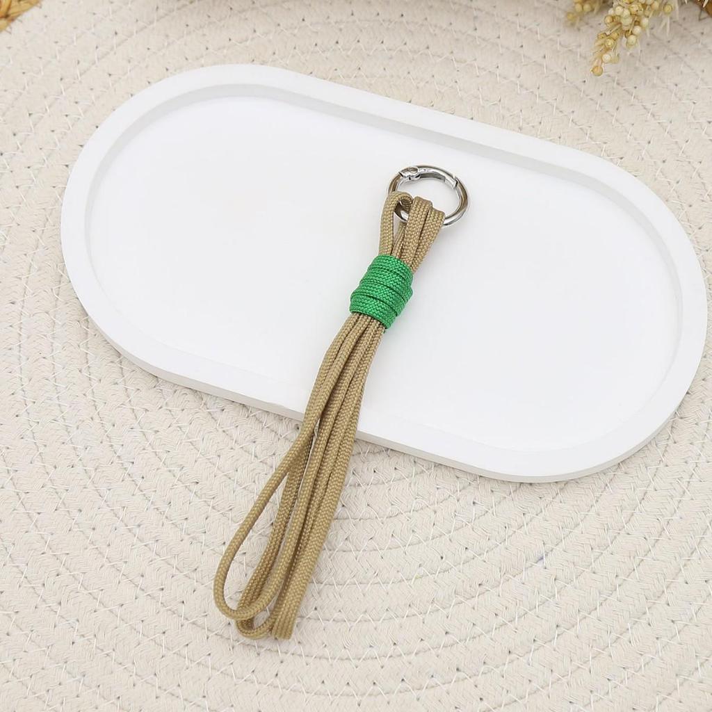 Handmade Multi-color Woven Polyester Keychain Bag Pendant Ornament