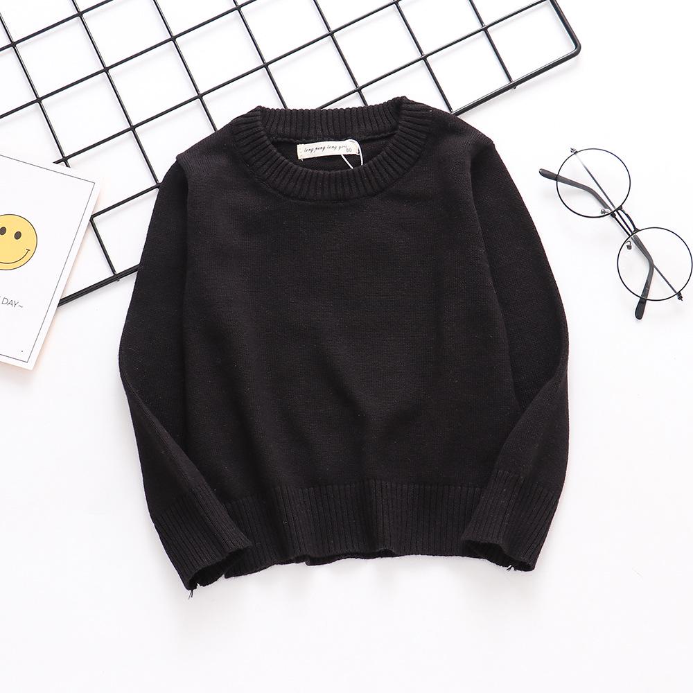 2022 New Arrival Korean Style Unisex Children's Pure Cotton Warm Knit Sweater