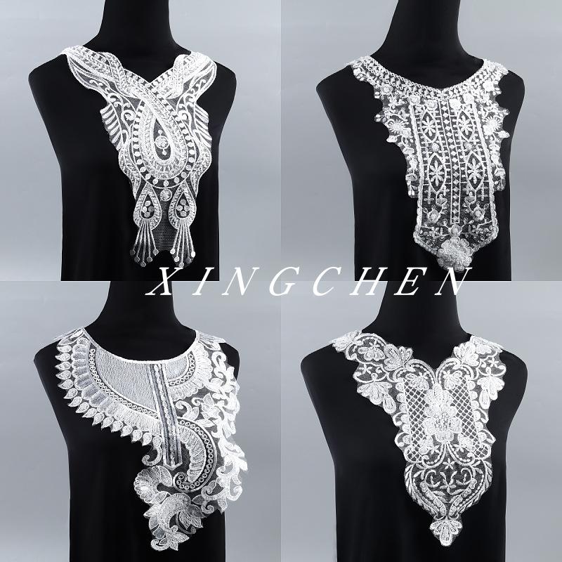 Bead Embroidery Collar Flower Heavy Industry Embroidery Bead Collar Flower Accessories Decorative Clothing Accessories Lace Accessories