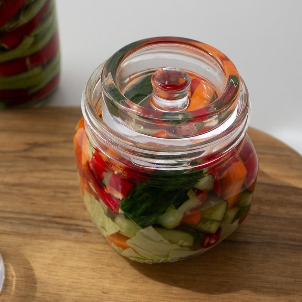 Heavy Wide Mouth Mason Jar Lid Transparent Sealed Storage Container Lid  Kitchen Supplies