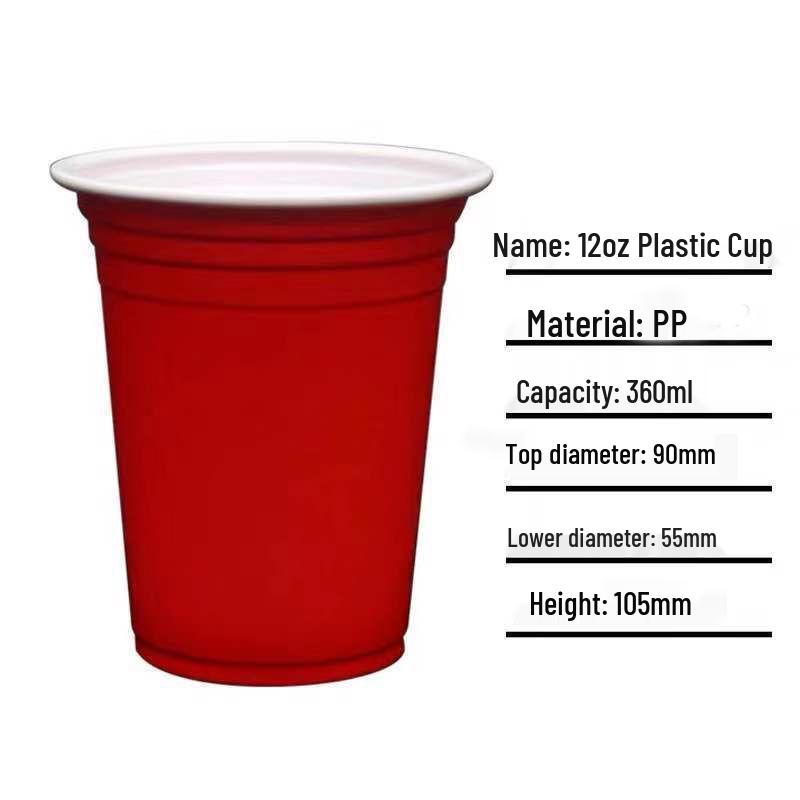 Red Disposable Party Cups - Ideal for Beer Pong & Events