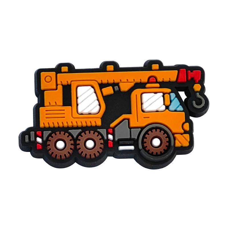 Excavator Construction Vehicle Shoe Decoration: PVC Soft Rubber Shoe Buckle & DIY Shoe Flowers