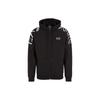 EA7 Logo Letter Print Casual Hooded Jacket Men Jackets Black 6RPM24-PJHLZ-1200