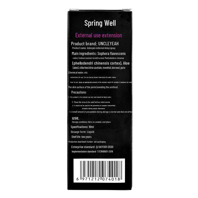 Chunjing Indian Magic Oil Spray - Male Delay, Long-Lasting Non-Numbing External Use