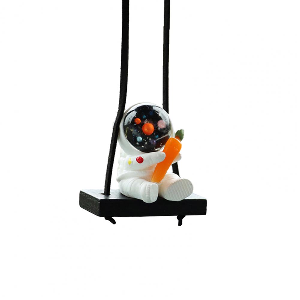 Gilrls Car Pendant Cute Astronaut Swing Auto Rearview Mirror Hanging Ornaments Interior Decoraction Spaceman Hanging Decoration