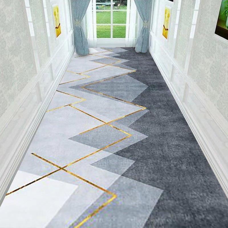 Modern Fashion Household Long Corridor Carpet Runner Home Decoration Hotel Hallway Rug Washable Villa Stairway Mats Customizable