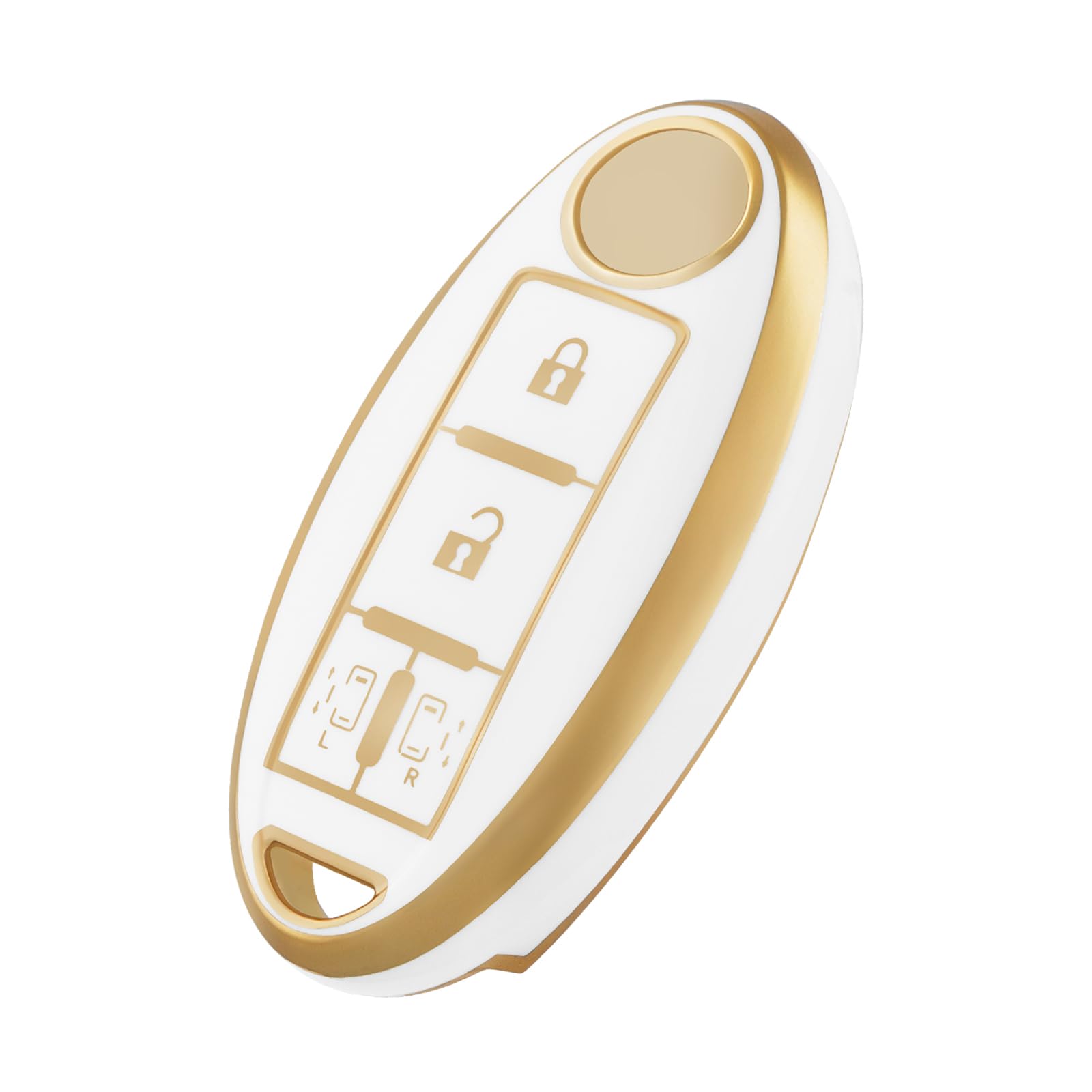 

OFFCURVE Key Case for Nissan Dedicated Car Keybo, TPU Material, 4 Buttons, Serena C27