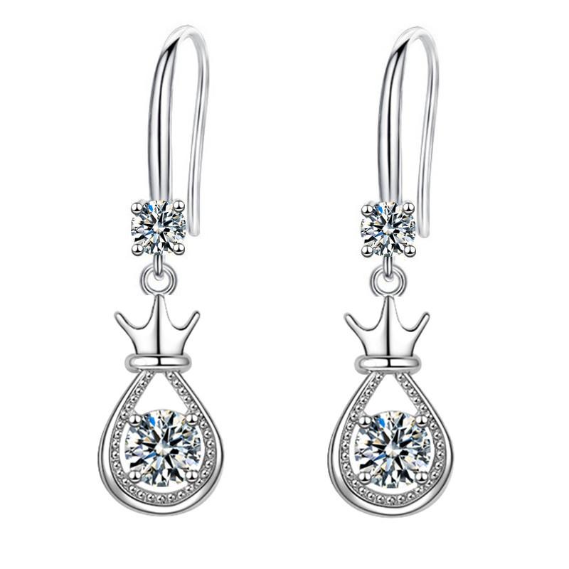 Tiara Ohrringe Damen Senior Sense All Matching Wassertropfen Ohrringe Langer Abschnitt Senior Sense Temperament Ohrhaken