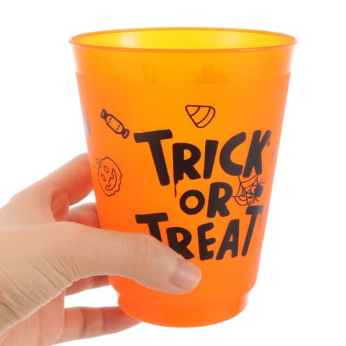 Lurrose Halloween Theme Plastic Cups, 20-Pack, Reusable Party Drinking Cups, Available In Various Colors, Durable and Stable Construction