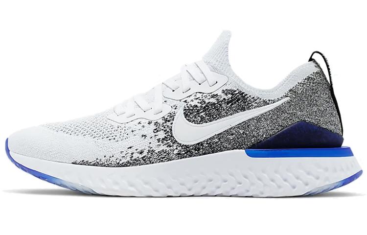 Nike Epic React Flyknit 2 White Black Racer Blue BQ8928-102 40