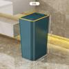 Bathroom Trash Can Slim Trash Can with One-Touch Lid Bathroom Kitchen Garbage Bin Plastics Garbage Bin Home Supplies