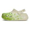 Crocs Crush Clog 811 Manufacture Stampede Scene Stepping on Poop Feeling Gift Box Hole Shoes Unisex Same Bone White Blue