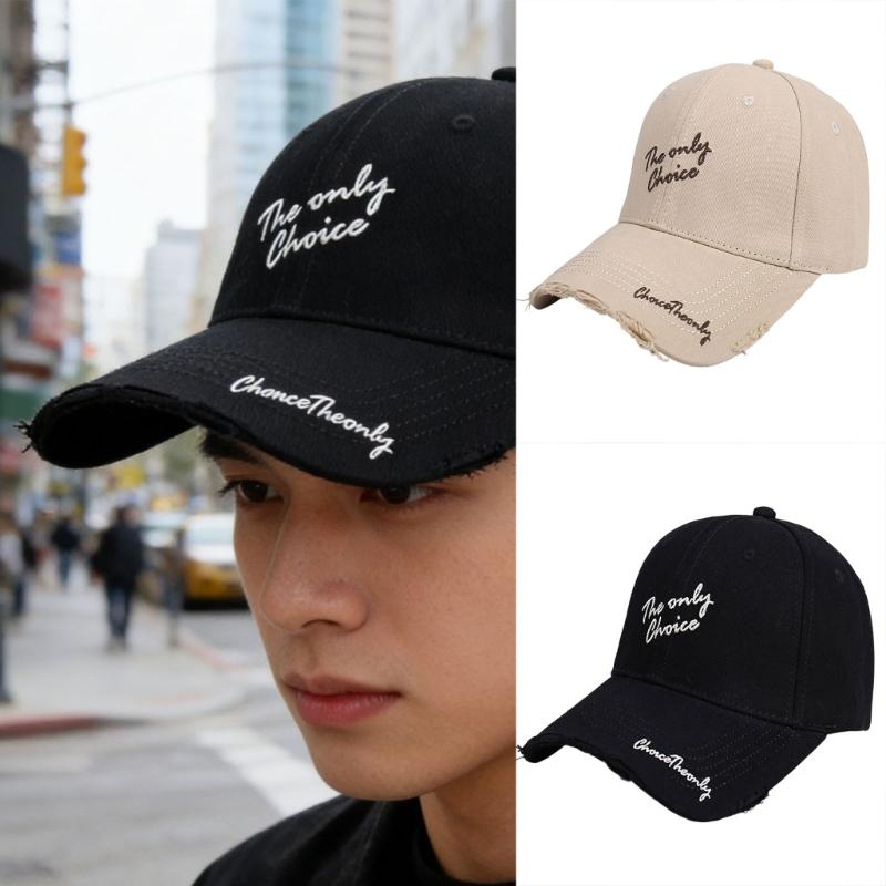 Adjustable Cotton Baseball Cap With Embroidery Letter Design For Men And Women Sun Protections Outdoor Activity
