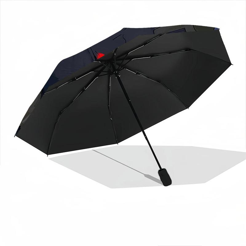 1pc Heroic Warrior Amidst Stormy Skies Automatic Open/CloseUmbrella, Portable Compact Umbrella for Men & Women G047