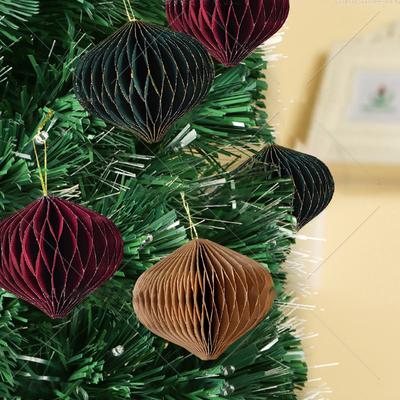 Papírové včelí plástve Květiny Koule DIY Party Dekorativní Závěsná Ozdoba Řemesla Svatba Domov Vánoční Dekorace Papírový Lampion Nový Rok