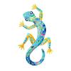 1pc Creative Iron Art Colorful Lizard Wall Hanging Home Metal Crafts Colorful Gecko Wall Decoration