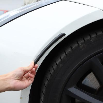 For Jaguar F-TYPE 2013-2022 ABS Black Car Wheel Wheel Eyebrow Fender Eyebrow Protector Trim Sticker Auto