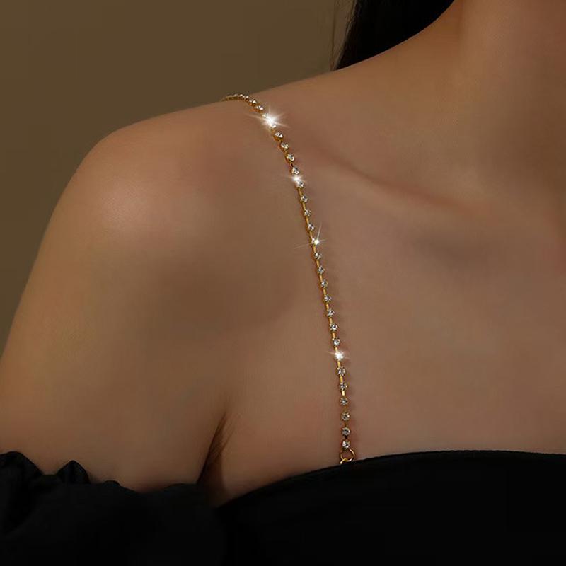 Shoulder Straps  Underwear Straps Metal Bra Straps Non-Slip Sexy Invisible Cool Women Bra Strap For Decor