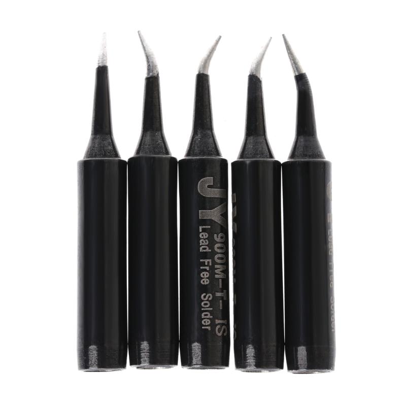 5 Pcs Solder Soldering Iron Tip 900M-T-SI Lead Free For Hakko Saike 936 852d+ 909D