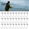 Small Fishing Tackle 50Pcs Metal Hooks Set, 3.5/5/7/10/14g Jig Head Hook, Heavy Outdoor Gear Duty Fish Hook with Barbs for Freshwater Saltwater