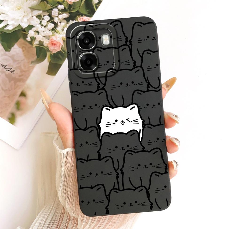 For Oppo A6x 4G CPH2819 5G CPH2783 Phone Case For Oppo A6x Cover Cute Kawaii Luxury Fashion Flowers Cool Painted Silicone Casing
