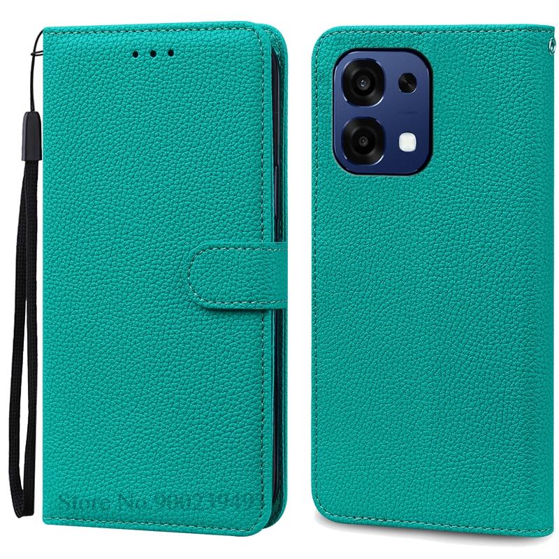 

Для чохла OPPO A6 Pro OPPO A6 Pro 5G 4G Чохол для телефону Гаманець Шкіряна відкидна кришка Для чохла OPPO A6 Pro Обкладинка-книжка Coque Fundas Etui OPPO A6 Pro 5G 4G ціан