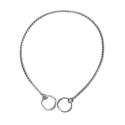 Pet P Chain Metal Pet Dog Collar Snake Chain Pet Decoration for Walking Training4.0mmx55cm
