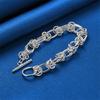 925 sterling silver 8-inch exquisite woven bracelet, fashionable men's and women's party wedding accessories and accessories