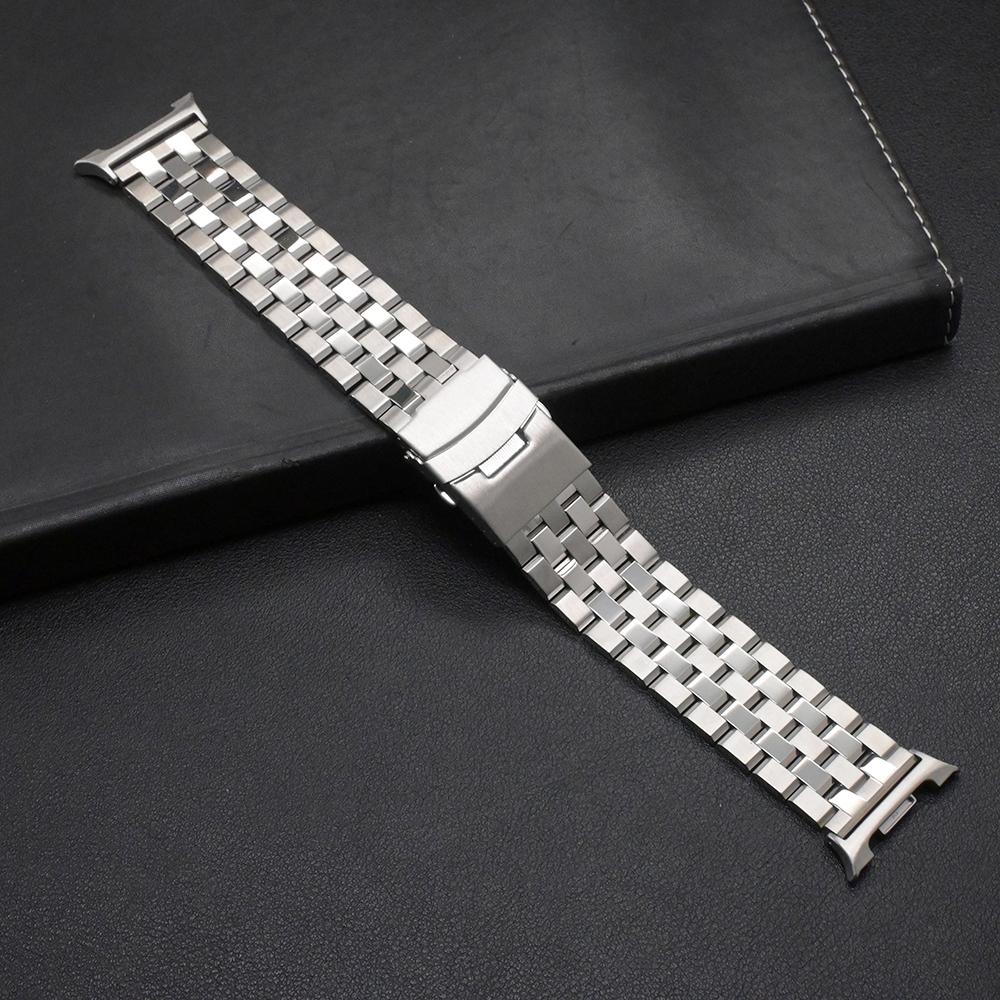 No Gaps Stainless Steel Bracelet for Samsung Galaxy Watch 8Classic 46mm Titanium Orange Band for GALAXY 8 40mm 44mm Luxury Strap