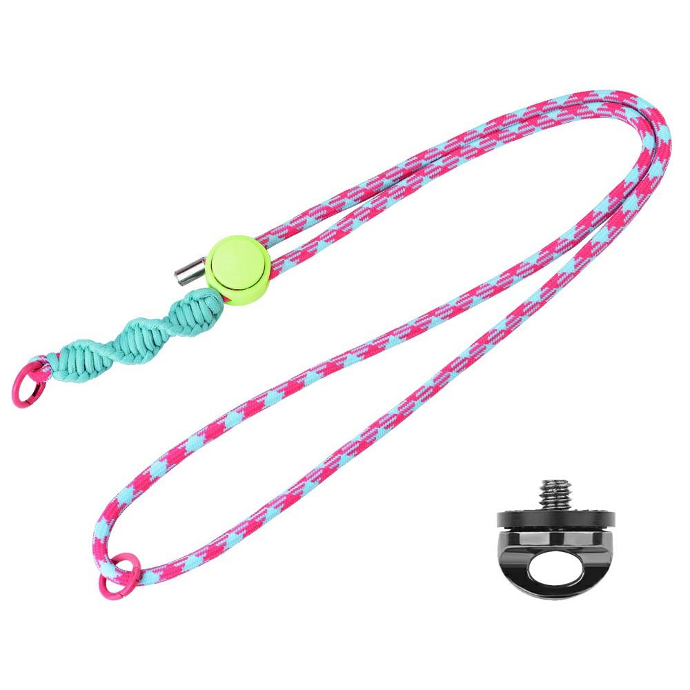 BRDRC For DJI Osmo Pocket 3 Adjustable Strap Crossbody Nylon Woven Safety Lanyard with Aluminum Alloy Lock Buckle