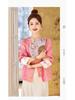 2025 Spring New Chinese Pink Jacquard Sequin Beaded Jacket Top ME5513