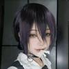 Anime Cosplay Wig, Reze Purple Low Bun Short Hair High-Temperature Fiber Synthetic Hairpiece